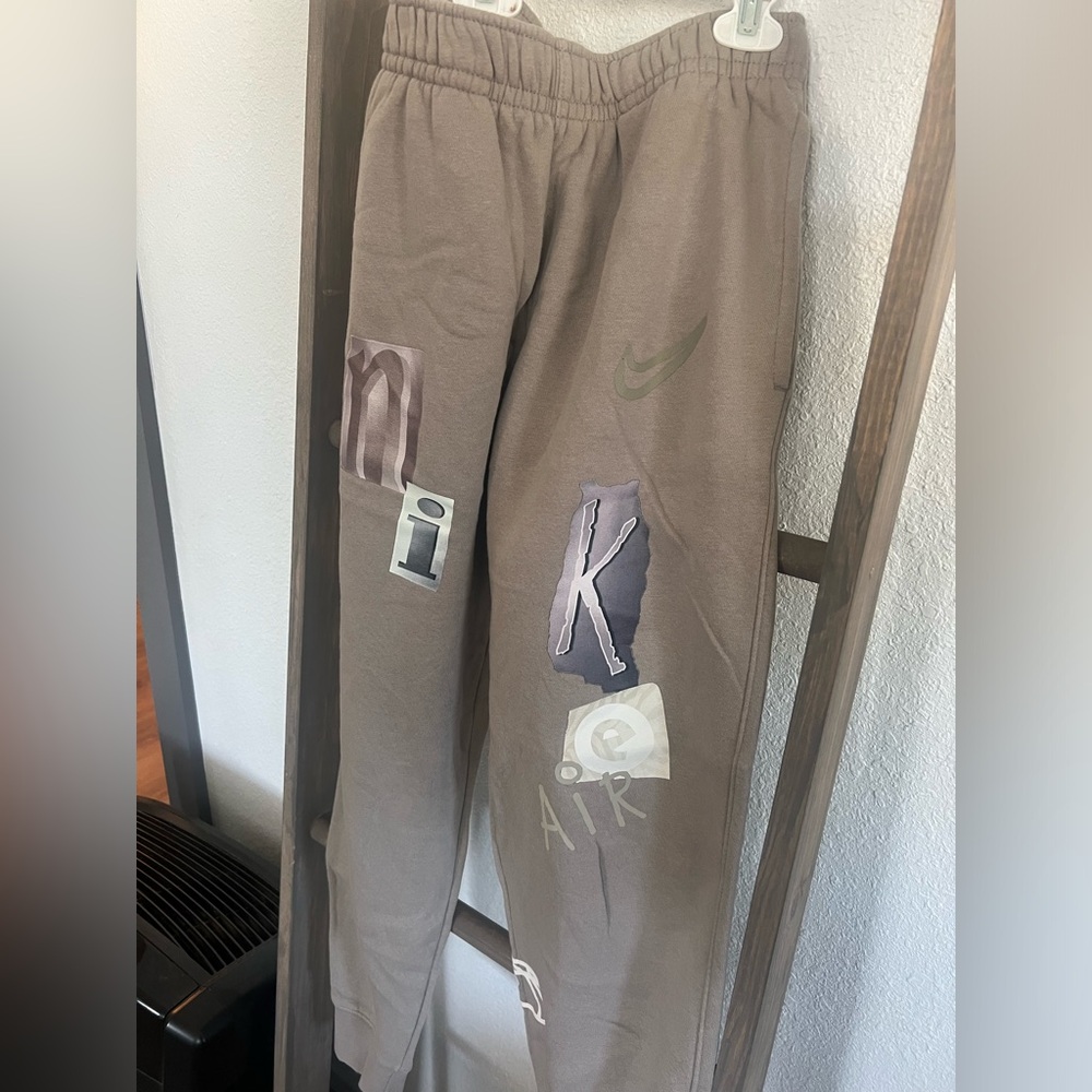Nike sweatpants, joggers, size adult S, color tan/beige